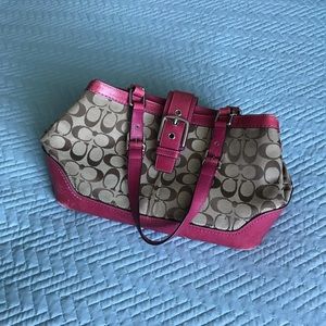 Coach bag Pink and Brown